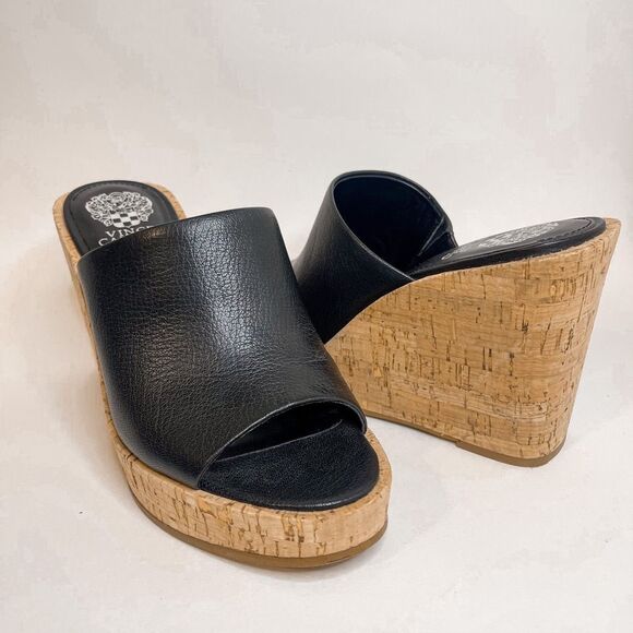 Vince Camuto Chaisen Platform Cork Wedges Size 9 - Picture 1 of 10